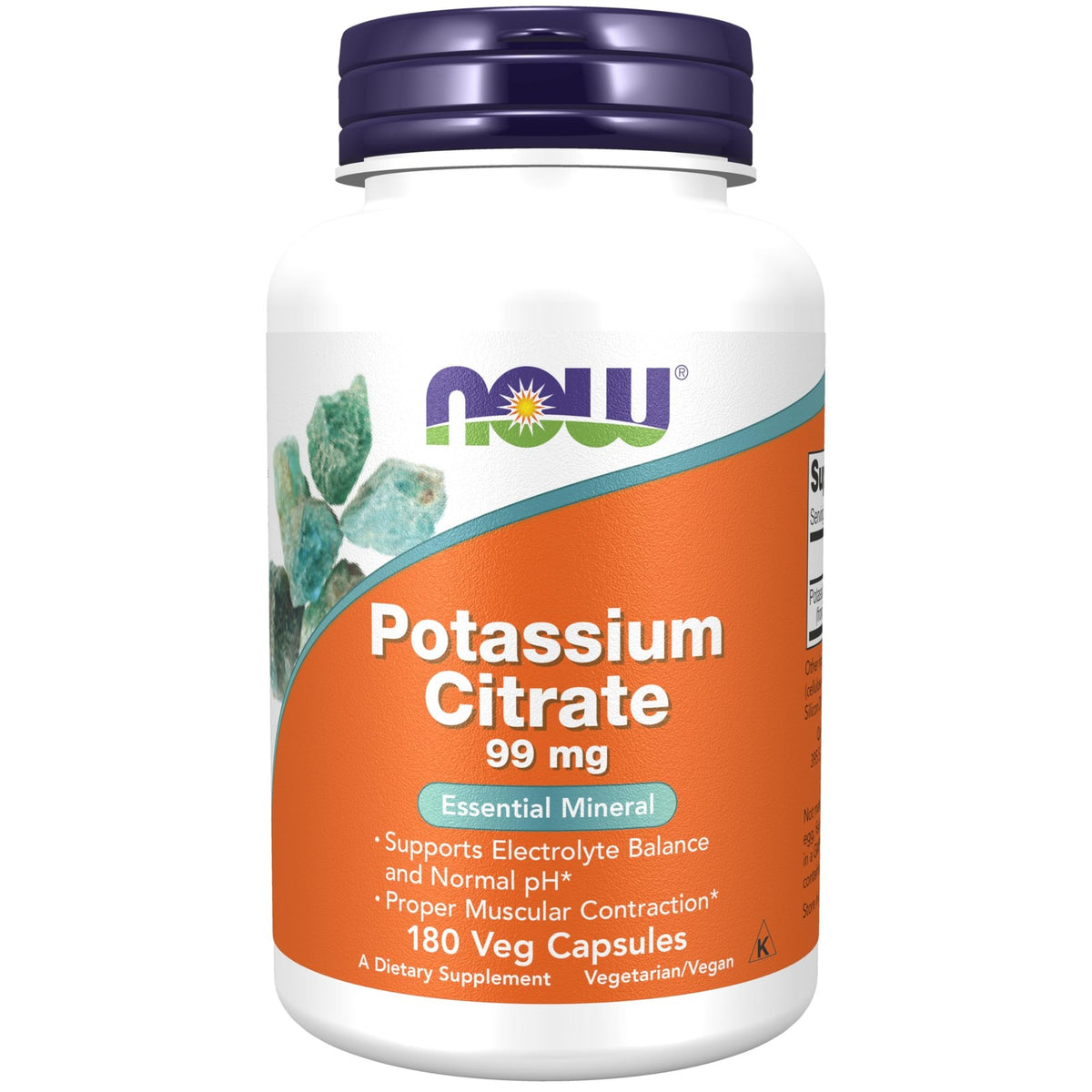 Now Potassium Citrate 99Mg 180 Capsules
