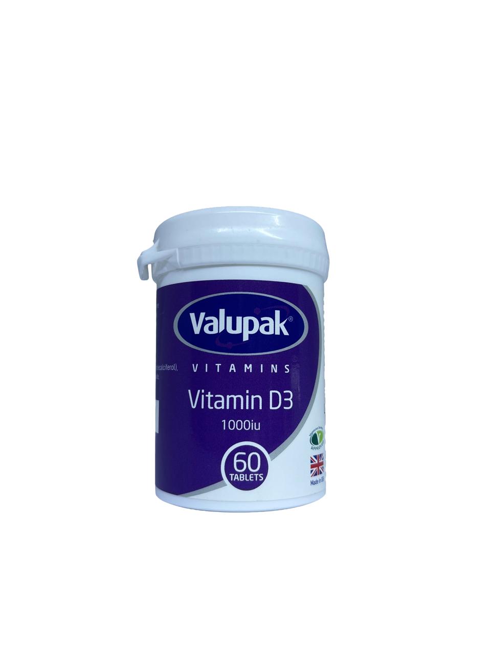 Vitamin D3 1000iu 60 tablets