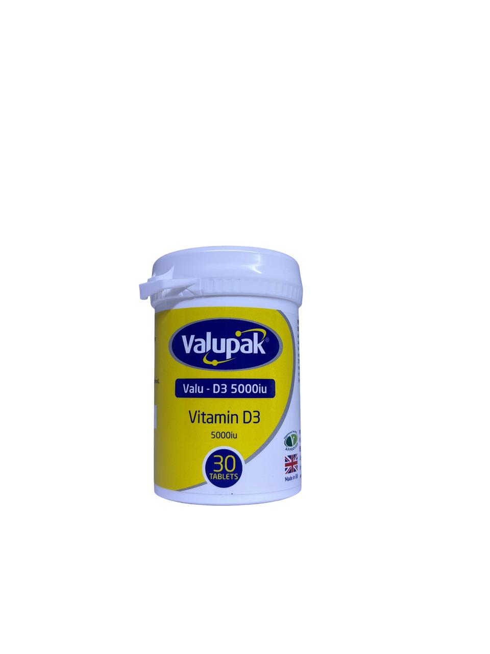 Vitamin D3 5000iu 30 tablets