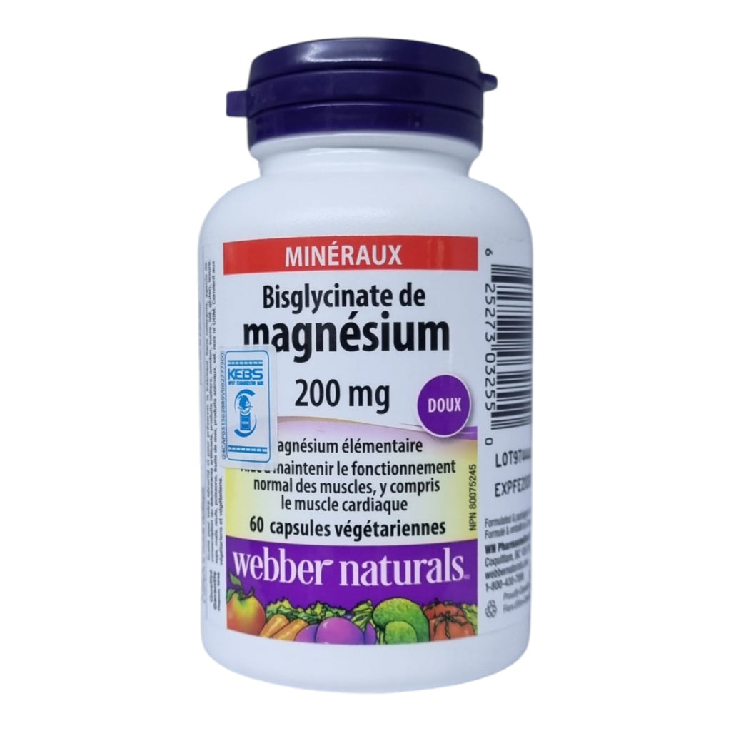 Magnesium Bisglycinate 200 mg Capsules